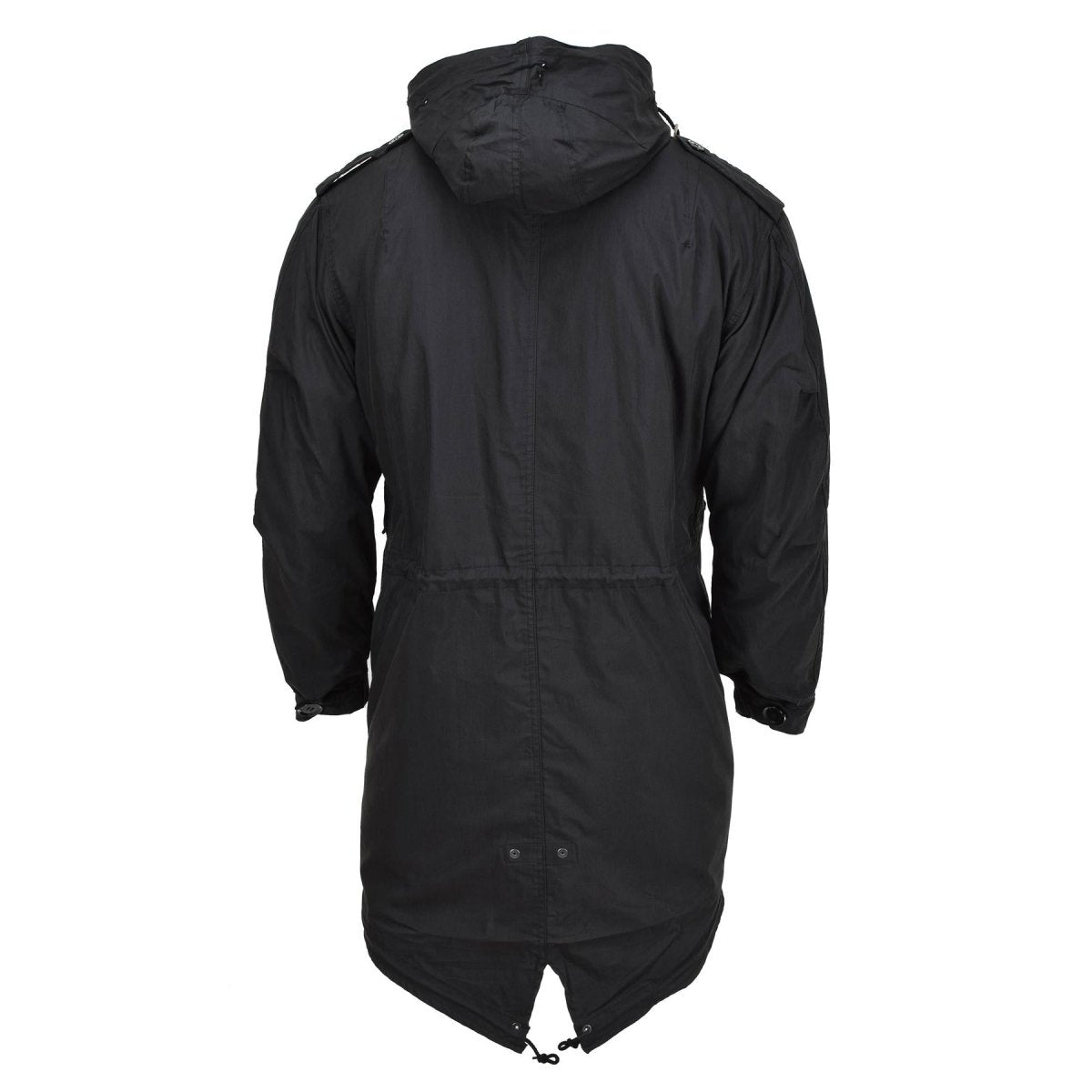 Parka style militaire américain de marque MIL-TEC M51 avec capuche et doublure matelassée noire NEUF
