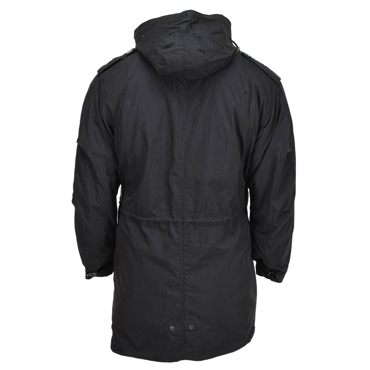 Parka style militaire américain de marque MIL-TEC M51 avec capuche et doublure matelassée noire NEUF