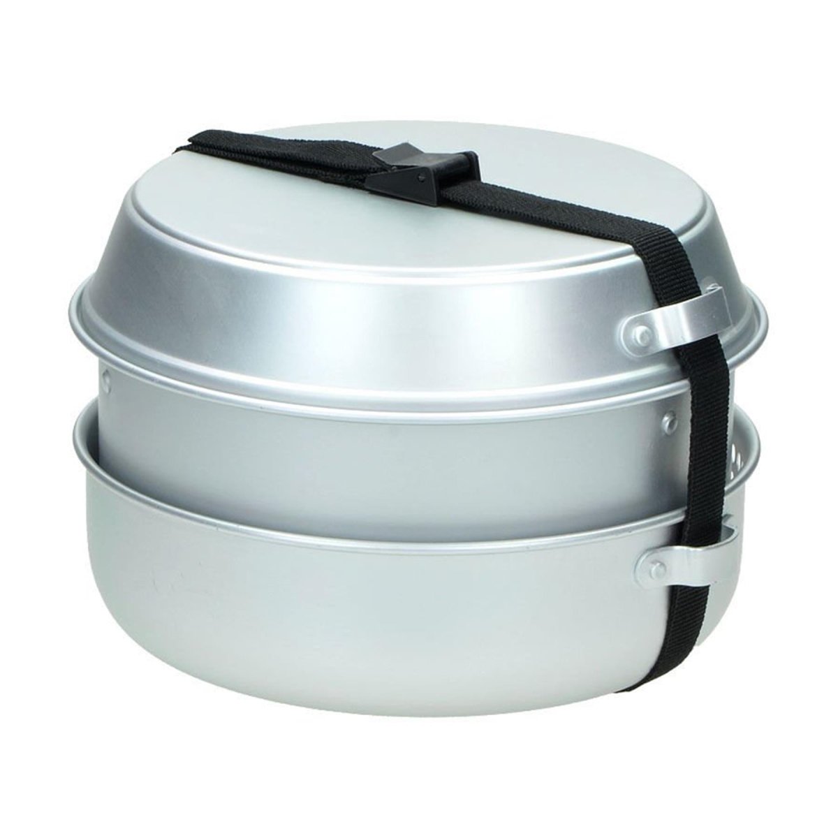 MIL-TEC campingkachel set buiten kookgerei kit alcohol brander aluminium potpan