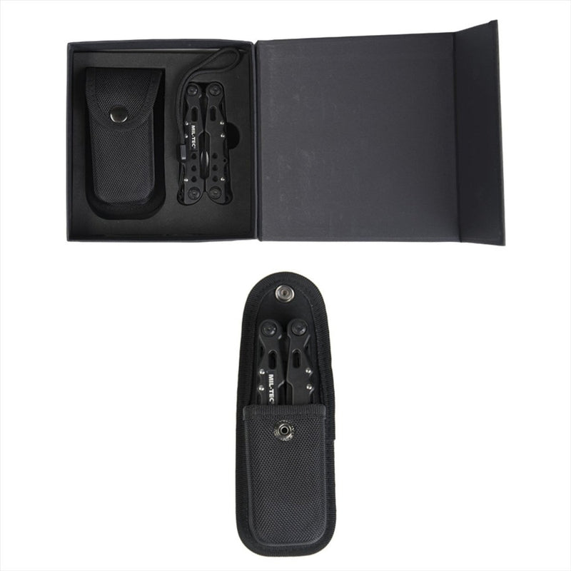 Mil-tec cobra multi-outils couteau de poche 9 outils disponibles en aluminium Black