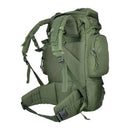 Large green MIL-TEC Commando hiking backpack with adjustable straps, multiple compartments, and padded support belt