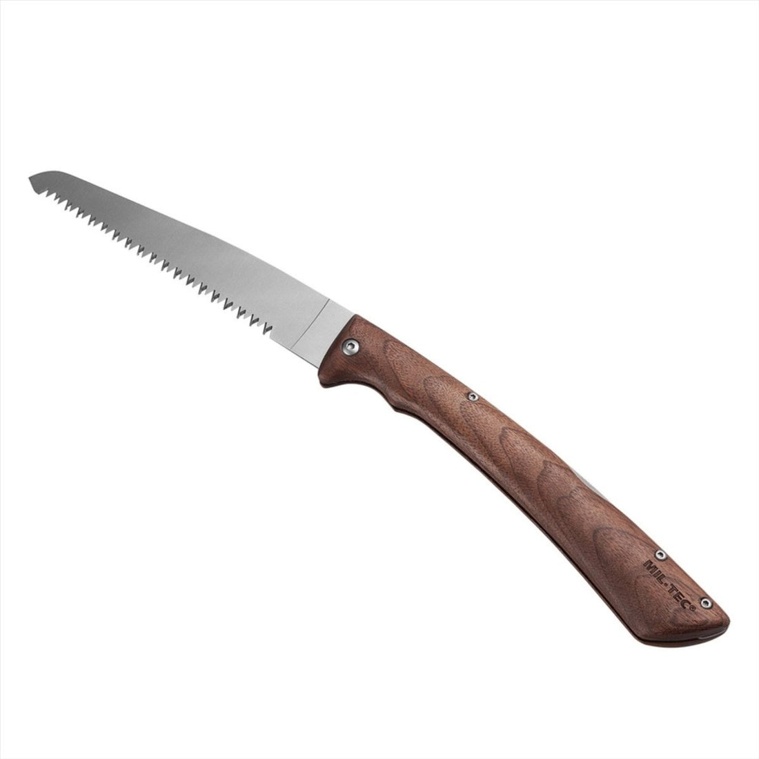 MIL-TEC compacte vouwen zag 19 cm roestvrij staal 420 mes walnootgreep