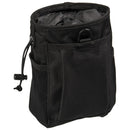 Black MIL-TEC empty mag shell pouch with MOLLE straps, durable design for secure magazine storage and easy attachment.