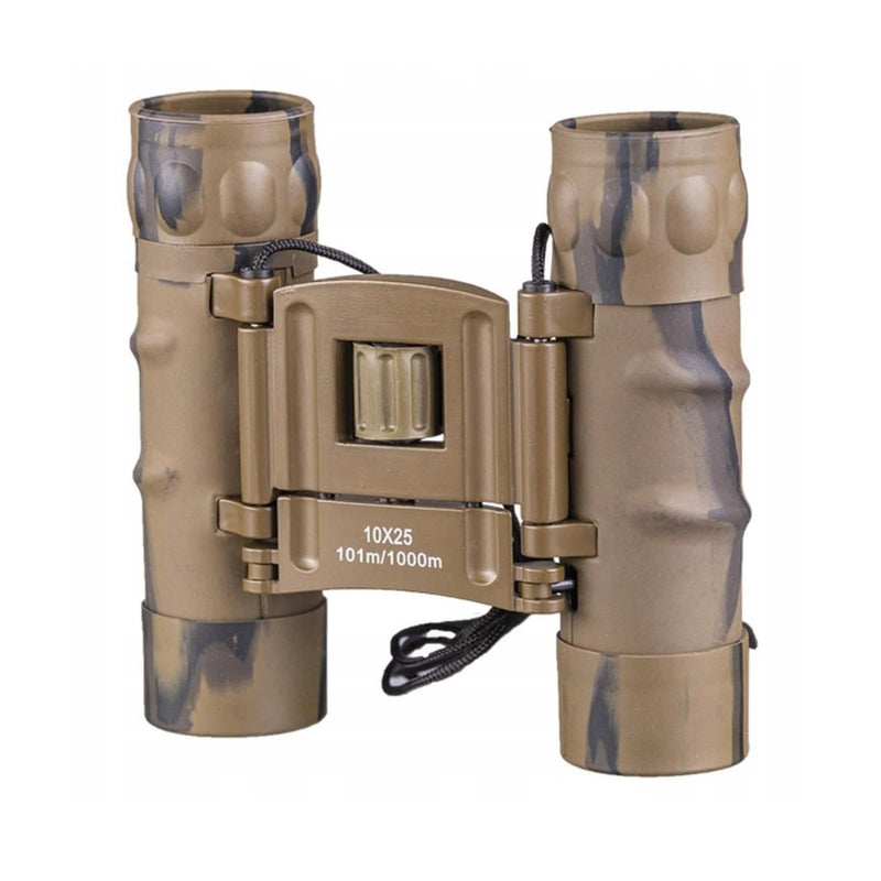 Mil-Tec Gen II Inkapsibele Binocuals 10x25 Diopter Fine Tuning Pouch Desert