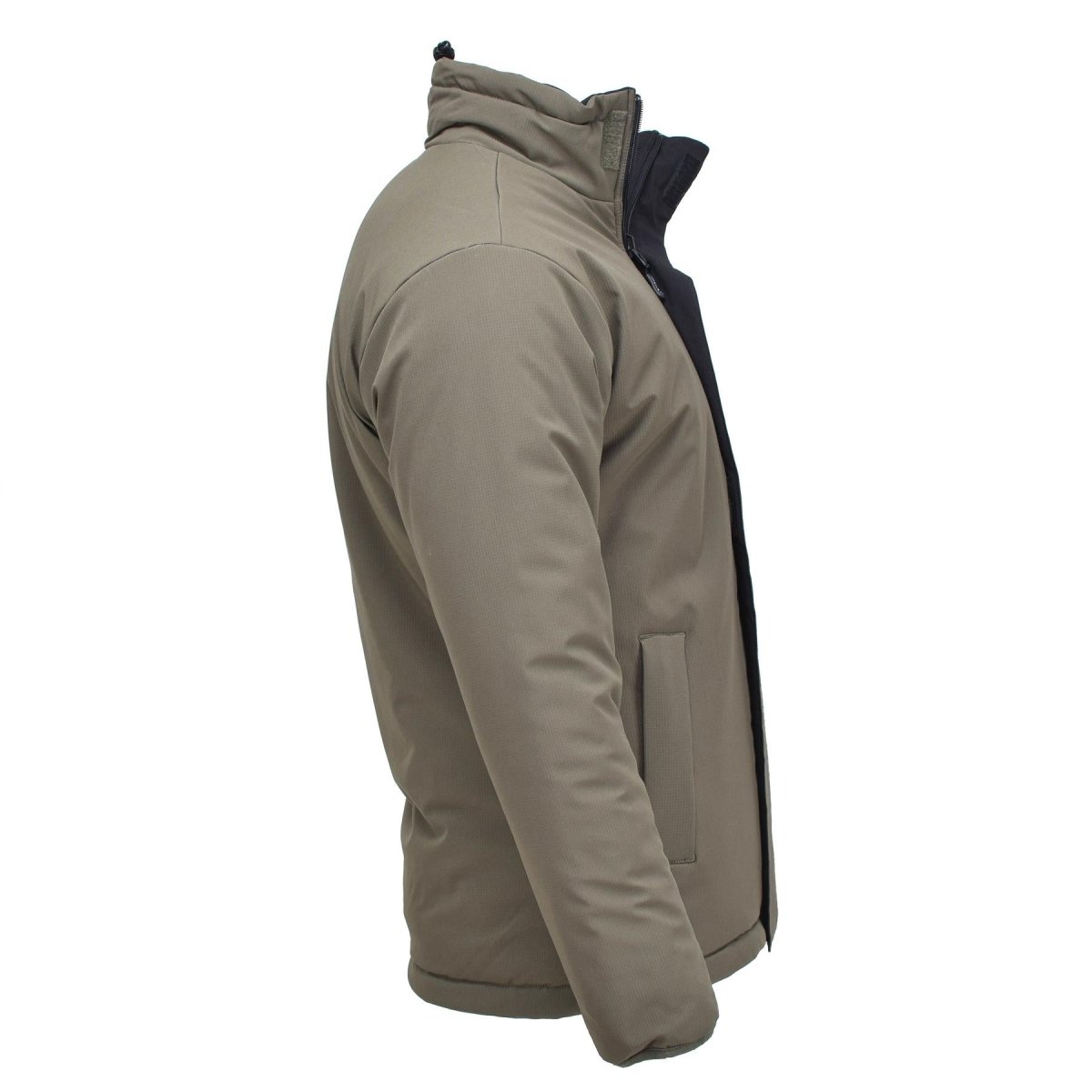 Veste militaire allemande MIL-TEC coupe-vent réversible pour temps froid Vert Noir NEUF
