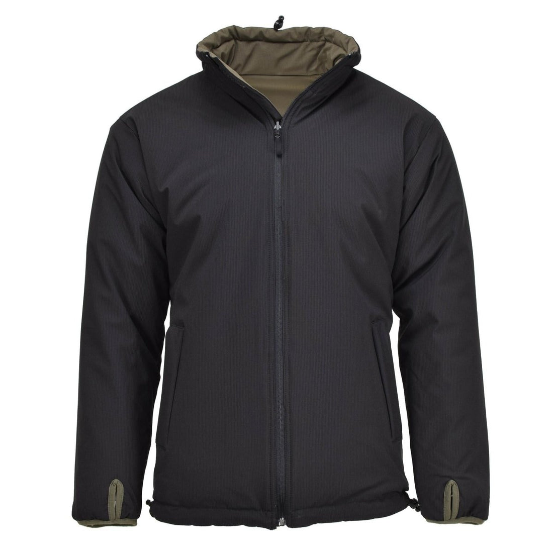 Veste militaire allemande MIL-TEC coupe-vent réversible pour temps froid Vert Noir NEUF