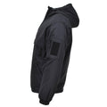Veste militaire allemande MIL-TEC coupe-vent de combat à capuche doublée polaire noire NEUF