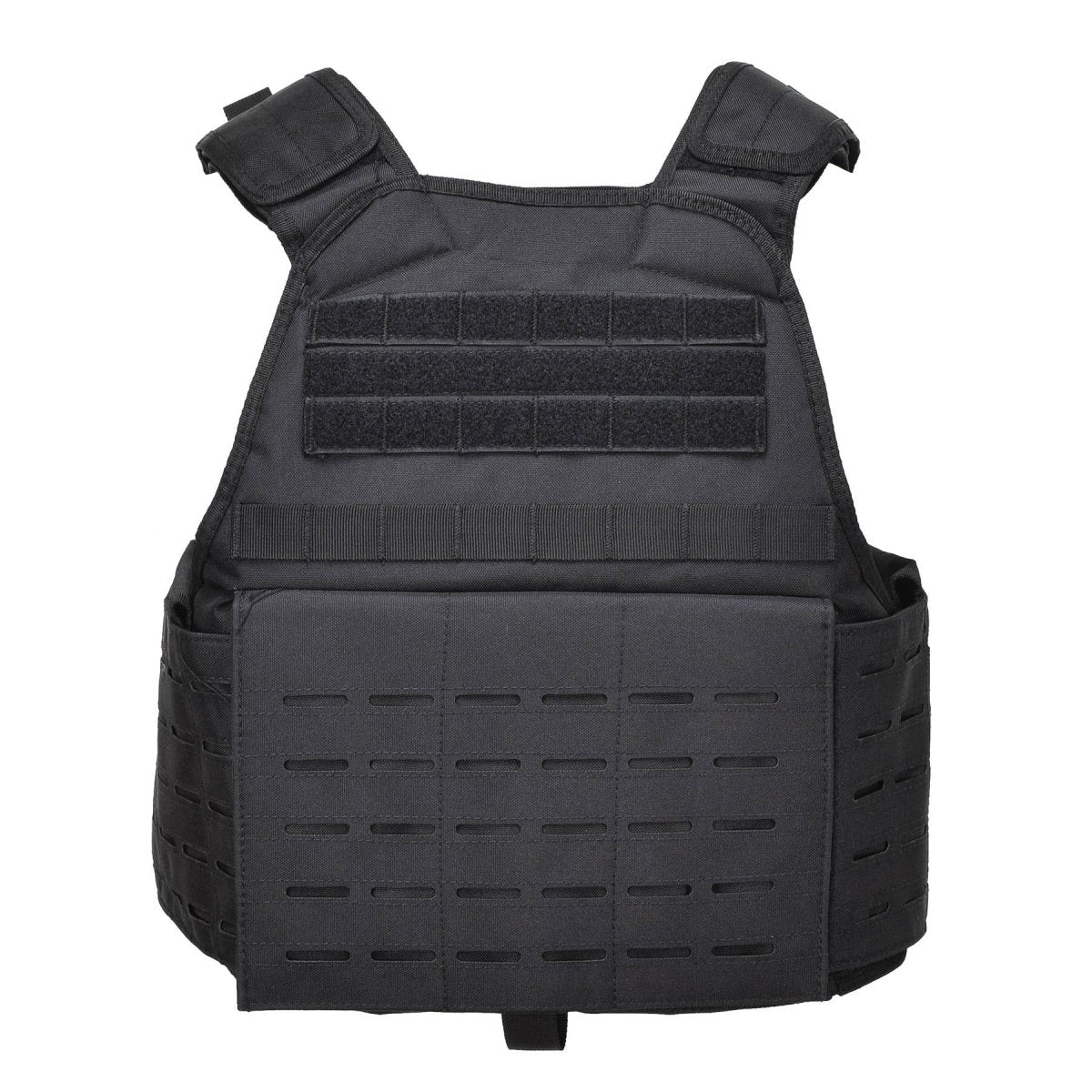 Mil-Tec laser gesneden tactische gevechtsplaatdrager militaire vest molle compactbaar zwart