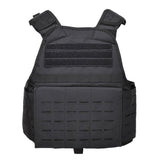 Mil-Tec laser gesneden tactische gevechtsplaatdrager militaire vest molle compactbaar zwart