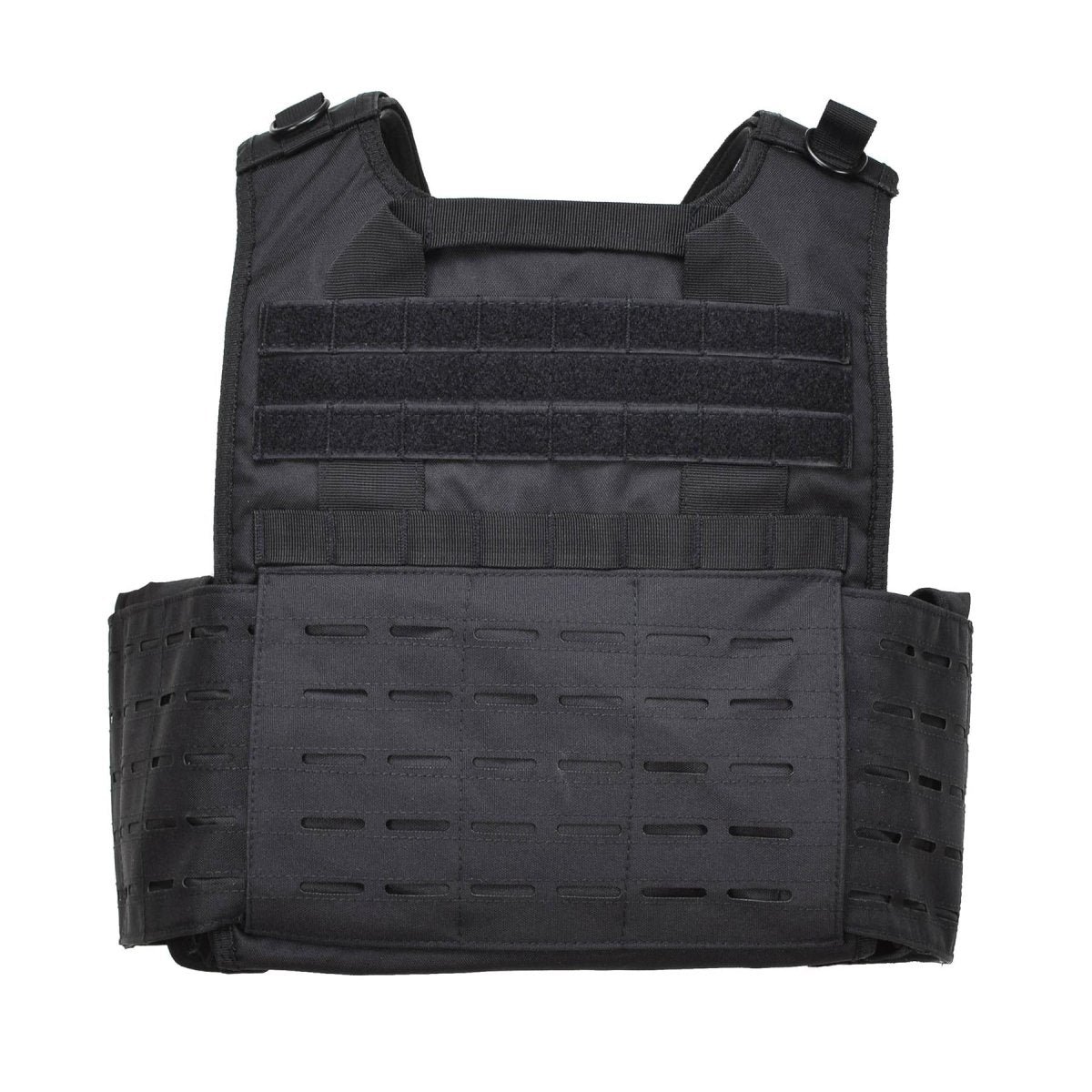 Mil-Tec laser gesneden tactische gevechtsplaatdrager militaire vest molle compactbaar zwart