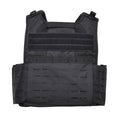 Mil-Tec laser gesneden tactische gevechtsplaatdrager militaire vest molle compactbaar zwart