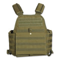 MIL-TEC MILITAIRE PLAAT CARANT TACTICAL VEST GEBRUIK VAN DEZE STANGEN MOLLE SYSTEEM OLIVE