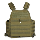 MIL-TEC MILITAIRE PLAAT CARANT TACTICAL VEST GEBRUIK VAN DEZE STANGEN MOLLE SYSTEEM OLIVE