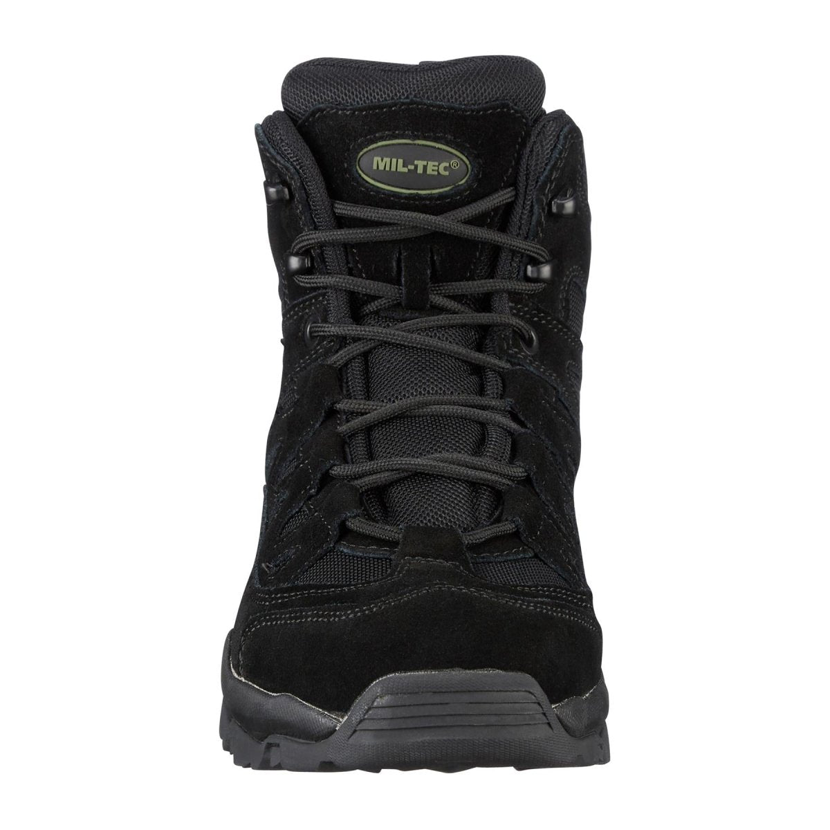Bottes MIL-TEC SQUAD mi-mollet semelle ronde camping extérieur chaussures en daim noir