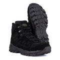 Bottes MIL-TEC SQUAD mi-mollet semelle ronde camping extérieur chaussures en daim noir
