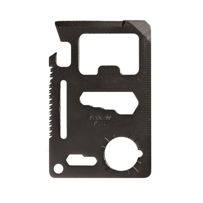 MIL - TEC Survival Tool RVS Outdoor Multi Tool Pouch Inclusief Zwart - GoMilitar