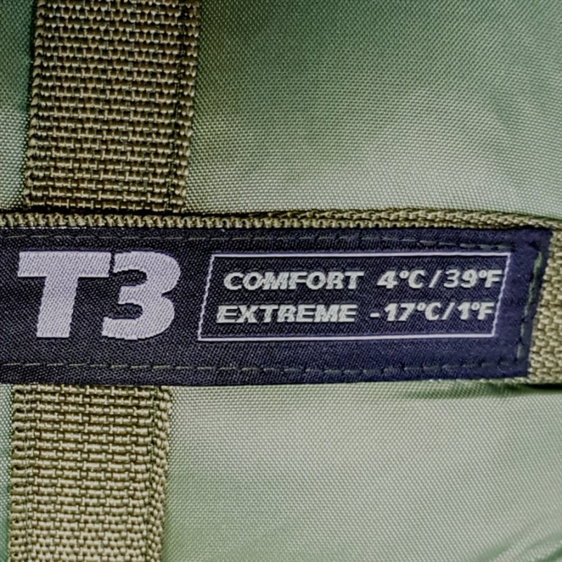 Mil-Tec Tactical 3 Sleeping Bag Teflon gecoate thermolite isolatie Olijf