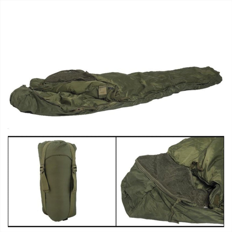 Mil-Tec Tactical 3 Sleeping Bag Teflon gecoate thermolite isolatie Olijf