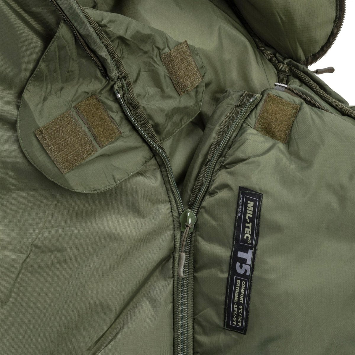 MIL-TEC TACTICAL 5 Slaapzak Thermolite isolatie Teflon gecoate olijf