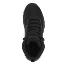 Bottes tactiques MIL-TEC Matériau Advanta respirant et imperméable pour l'extérieur Noir montré en vue de dessus avec des lacets robustes et un design durable