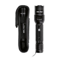 Lampe de poche tactique MIL-TEC 450 lumens USB-C, interrupteur arrière rechargeable Cree