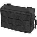Pochette de ceinture utilitaire tactique MIL-TEC découpée au laser de type MOLLE, sac en sangle noire de petite taille