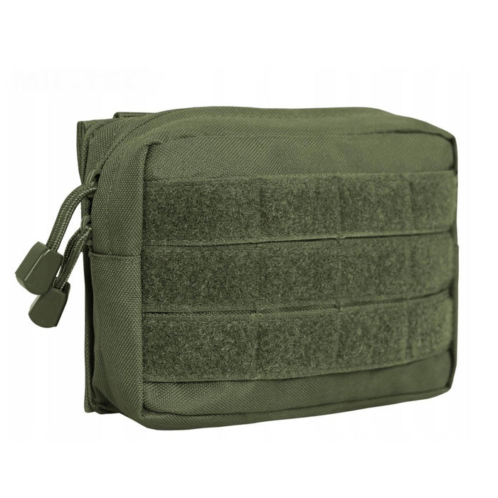 Pochette de ceinture universelle MIL-TEC vert olive avec sangle MOLLE, compacte, durable et polyvalente pour une utilisation tactique.
