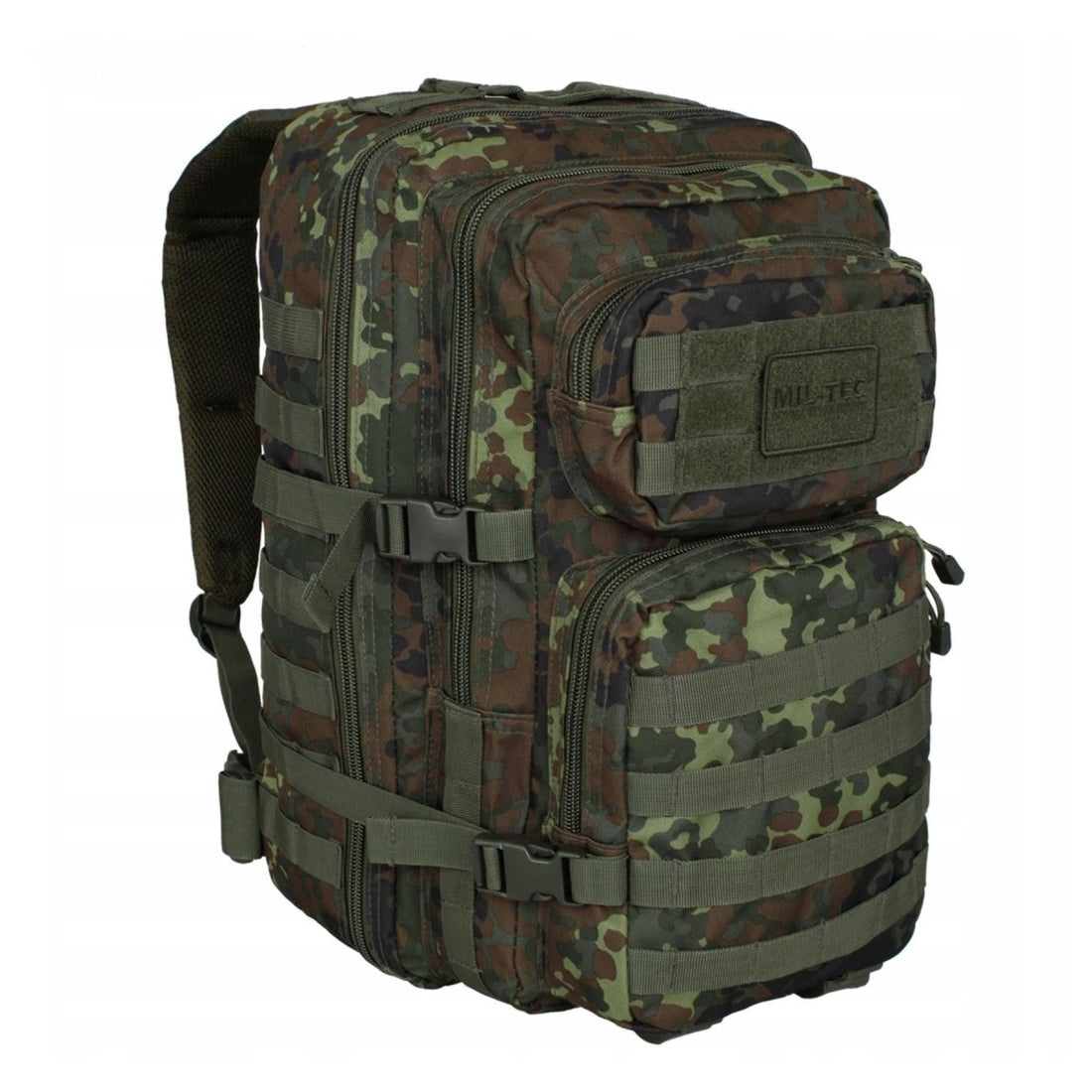 Mil-Tec U.S. Assault Trekking Rucksack Grote 36l Backpack Flecktarn Daypack Bag