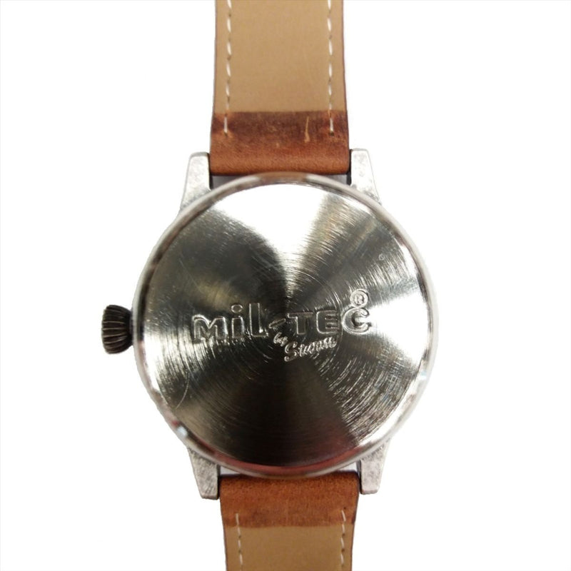 Mil-Tec Vintage Army Quartz Watch Pilot Natural Leather Lederen Bracelet Brown