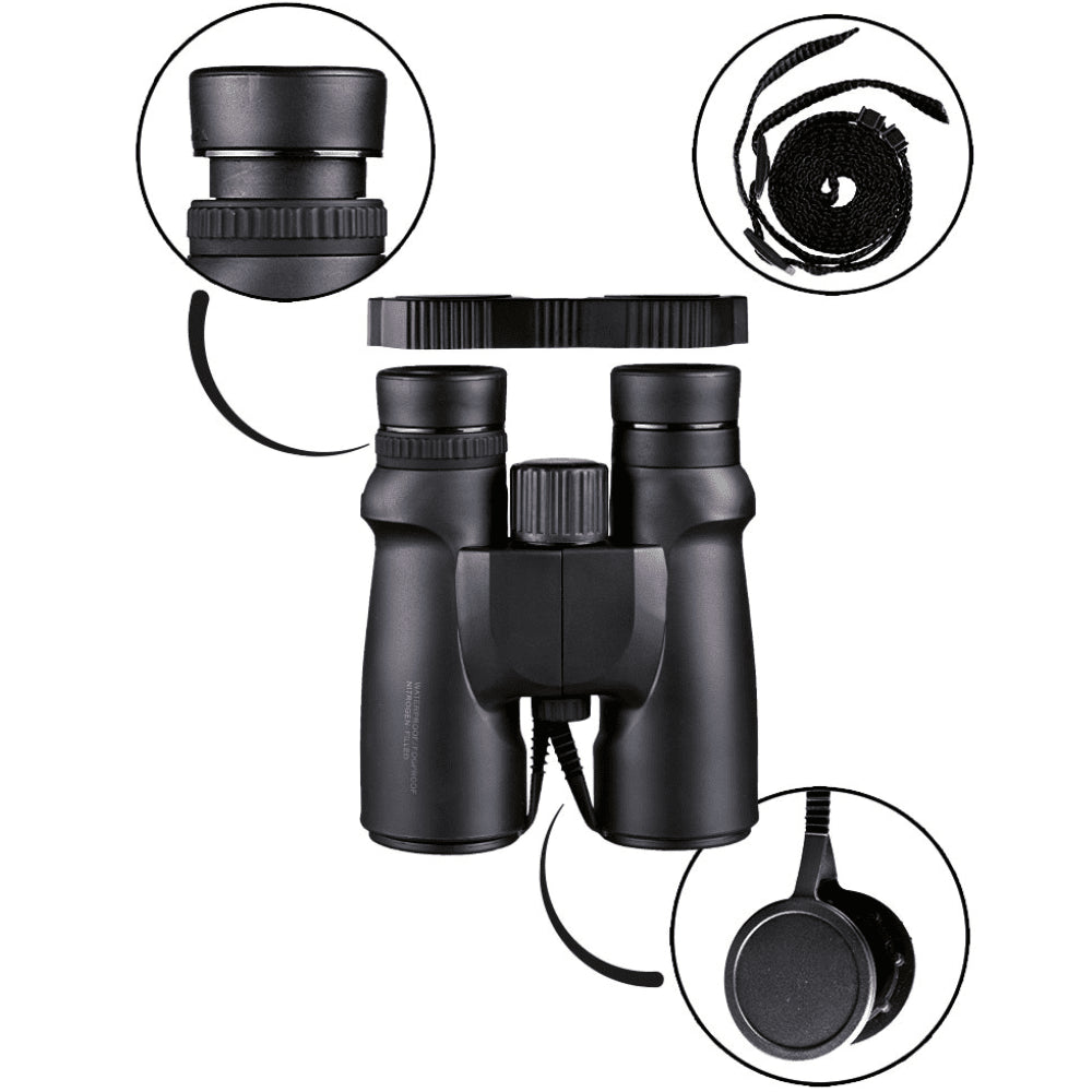 Mil-Tec waterdichte verrekijker 8x42 zwart outdoor jacht-wandeloptiek