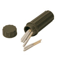 Mil-Tec waterdichte luciferdoos Flint Bottom Camping Survival luciferhouder Olijf