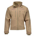 Veste de randonnée coupe-vent MIL-TEC Softshell coupe-vent Zips doublure polaire Coyote