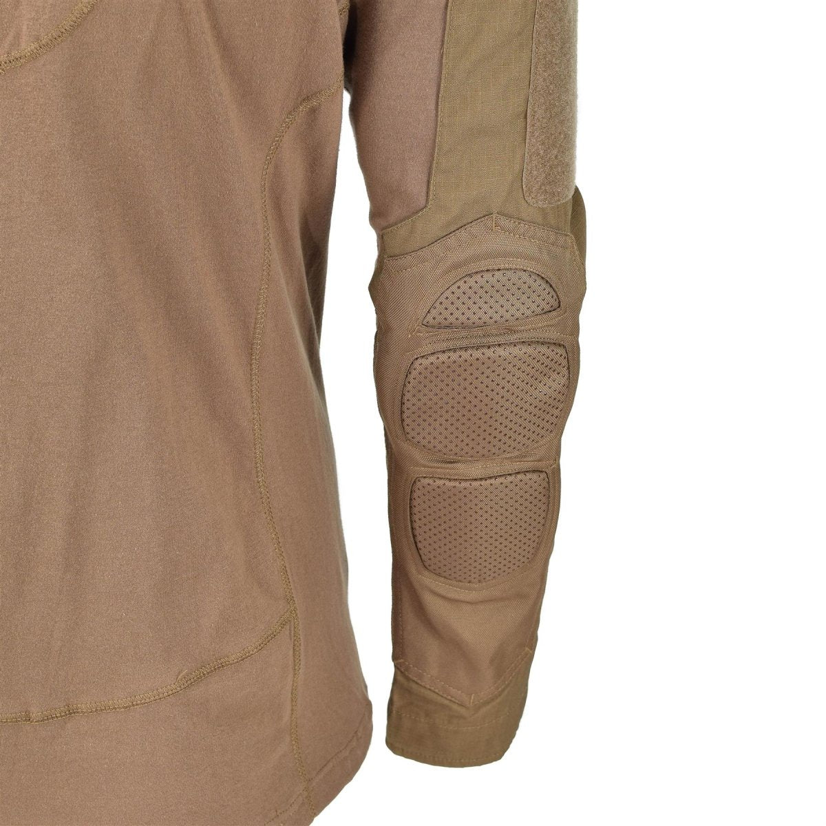 Chemises de combat de style militaire de marque Mil-Tech, couleur coyote foncé BDU