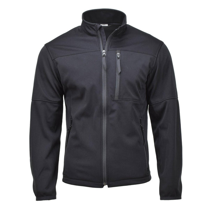 Windstopperjack in militaire stijl winddicht gore - tex membraan waterdicht zwart - GoMilitar