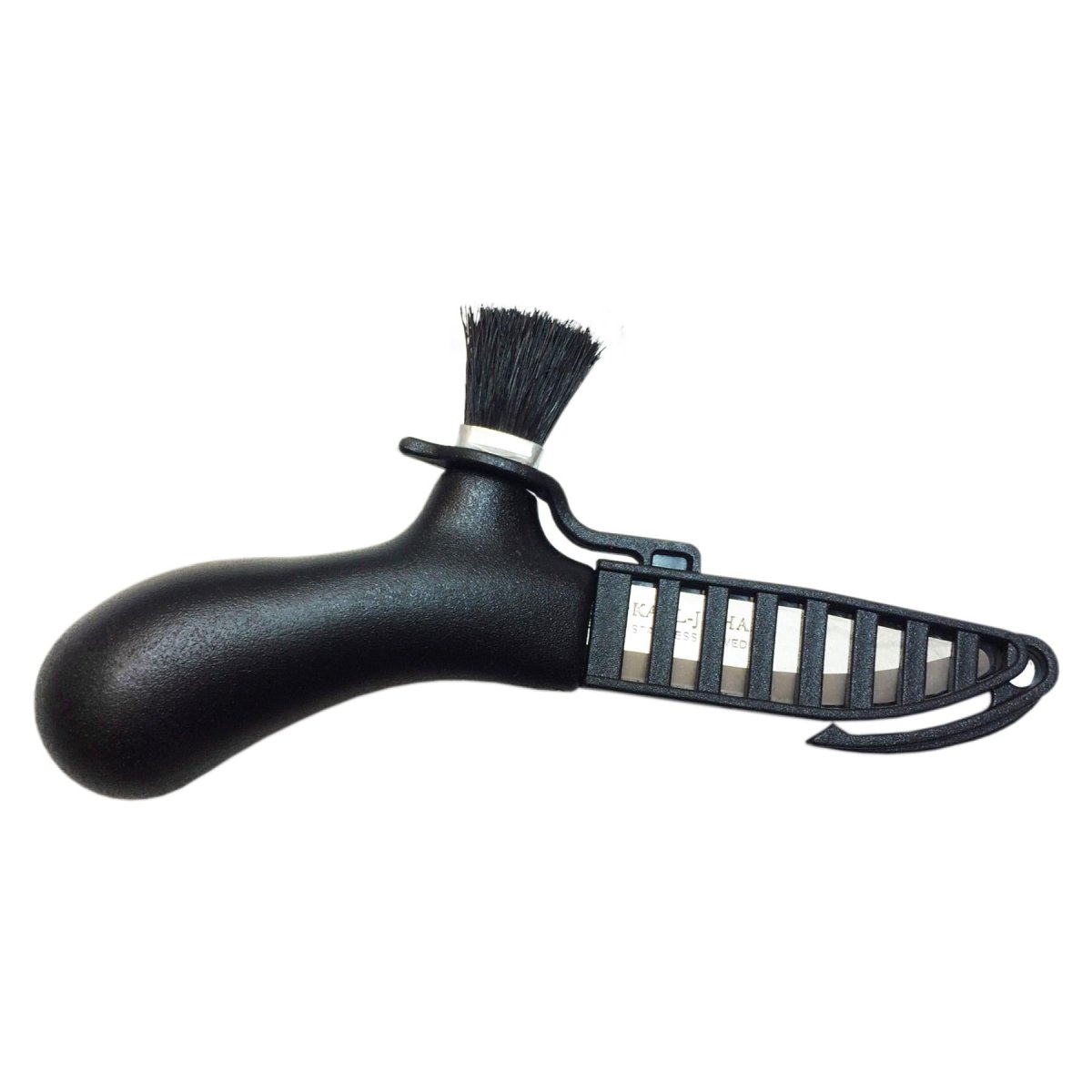 Couteau à cueillir les champignons MORAKNIV lame fixe en acier inoxydable recyclé brosse Noir