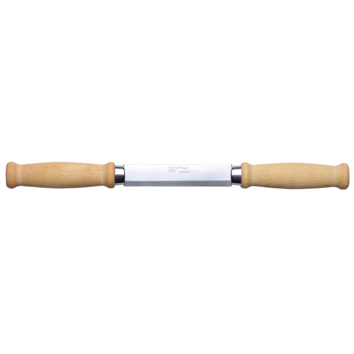 MORAKNIV Houtkloofmes 220 met roestvrijstalen lemmet en berkenhouten handgrepen voor nauwkeurig houtsnijden en kloven.
