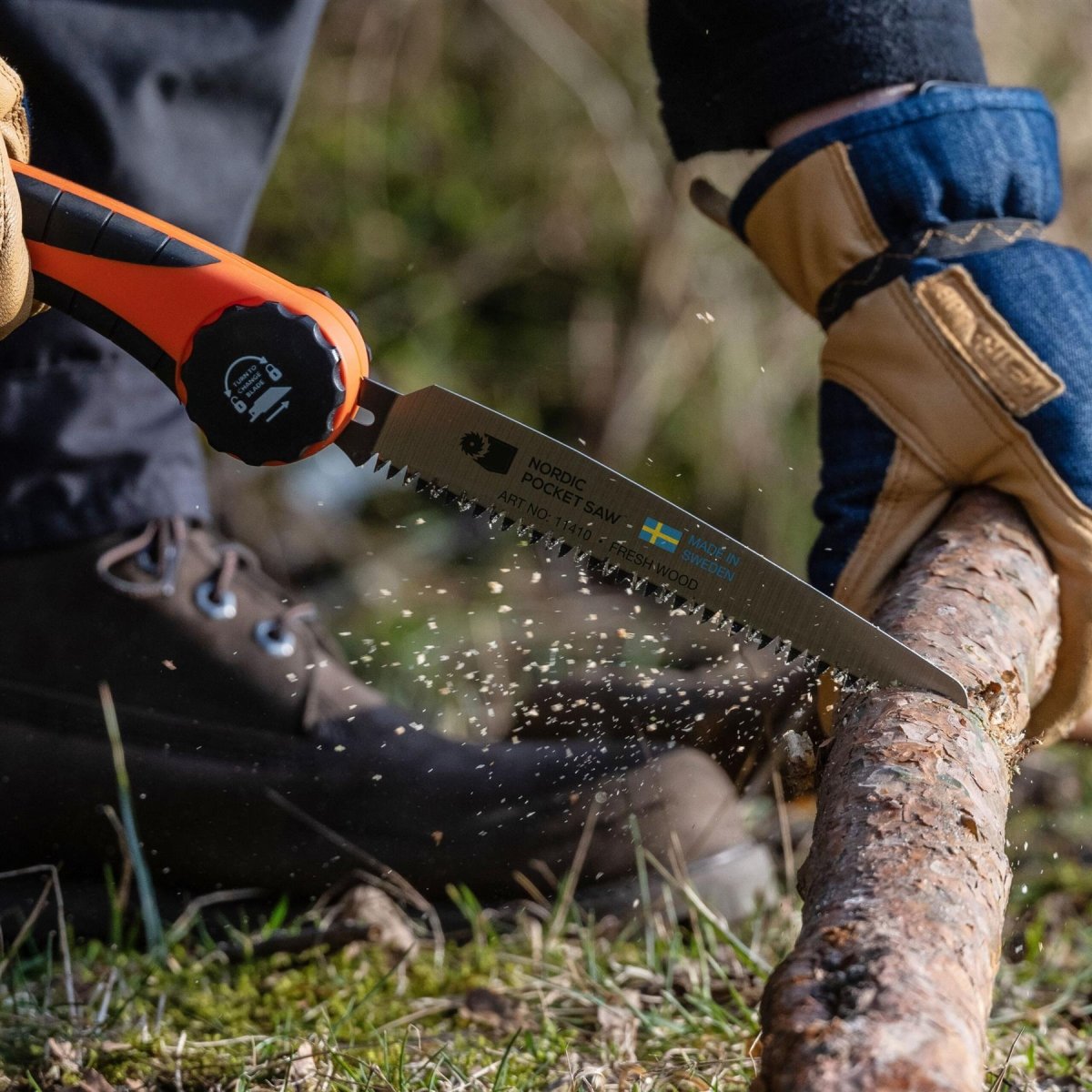 Noordse pocketzaag vouwen vers hout draagbare zaag compact wandelcamping tool