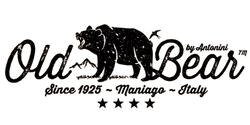 Vintage-style logo with a bear silhouette and the text 
