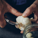 Opinel N°07 Kastanje Knoflook Opvouwbaar Zakmes 12C27 Lemmet Walnoot Handvat