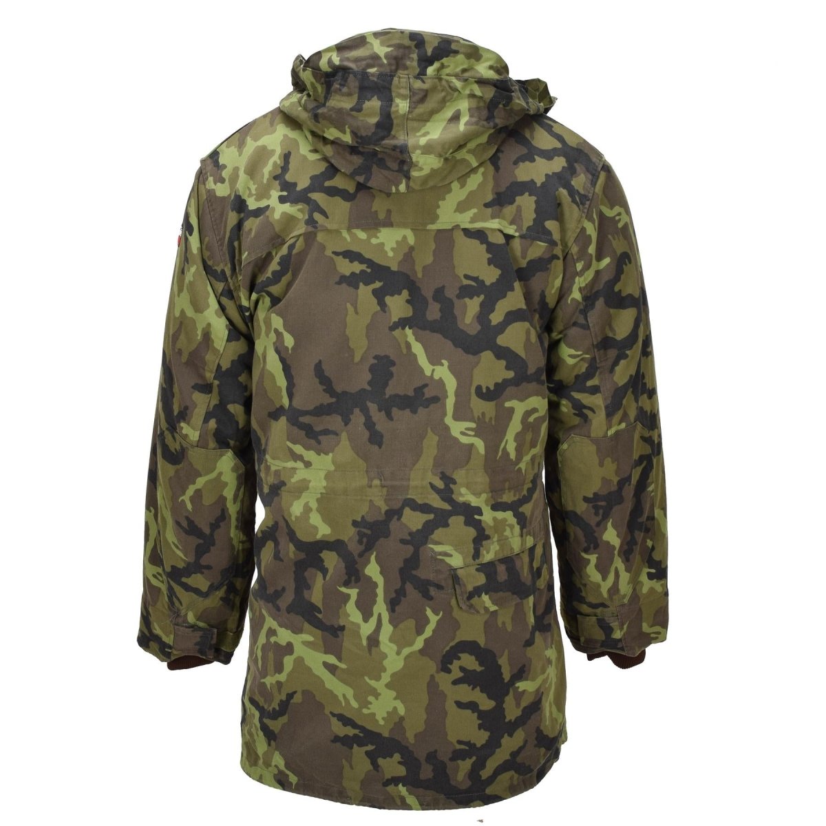 Veste de style Parka militaire tchèque originale Doublure Fausse fourrure M95 Camouflage