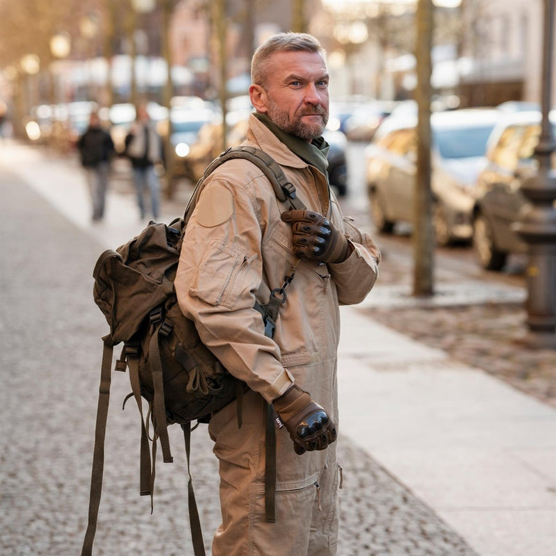 Sac à dos tactique militaire d'origine autrichienne avec couvercle supérieur amovible 25 l OD Green
