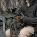 Originele Oostenrijk militaire tactische rugzak afneembare bovenklep 25l od green