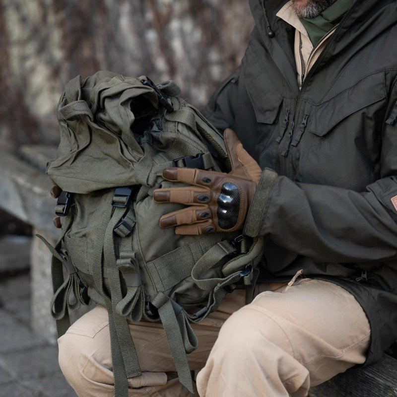 Sac à dos tactique militaire d'origine autrichienne avec couvercle supérieur amovible 25 l OD Green