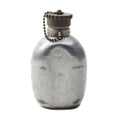 Gourde de l'armée autrichienne originale en aluminium avec couvercle à vis en plastique pour surplus militaire