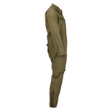 Combinaison de l'armée autrichienne originale verte Nomex résistante au feu