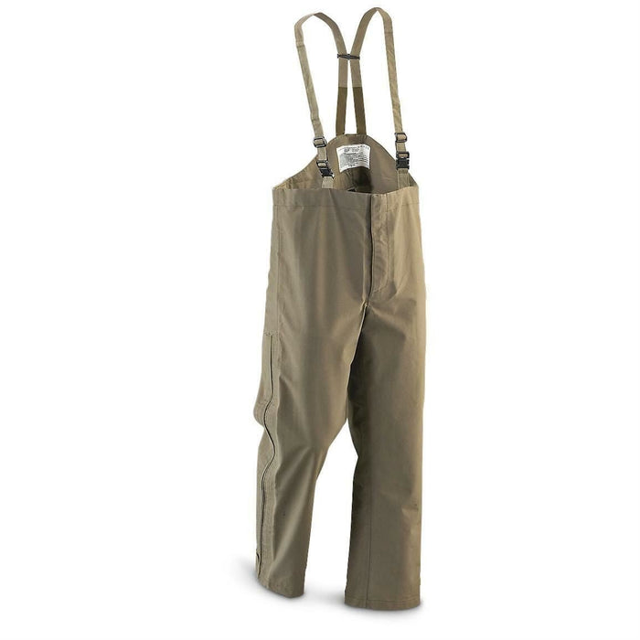 Original Austrian Army Gore-Tex Waterproof Bib Overtrousers Surplus Olive OD - GoMilitar