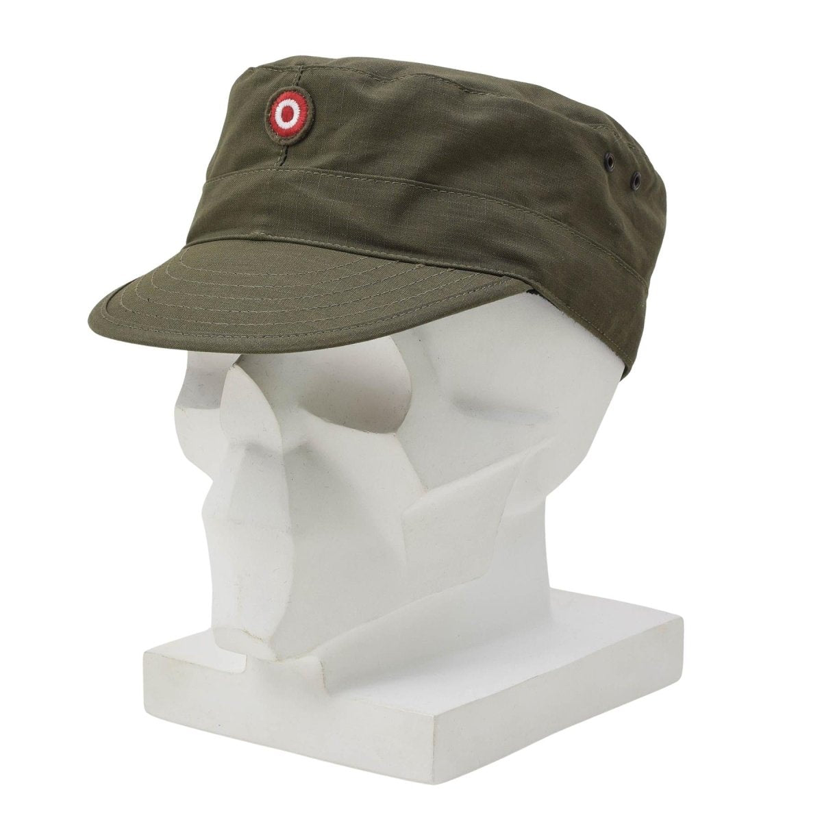 Originele Oostenrijkse leger KAZ03 gevechtspet, duurzame ripstop, militair uitgegeven, olijfgroen