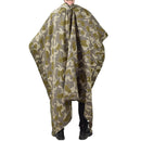 Vintage Austrian army pea dot splinter camo poncho tent worn, water-resistant and durable for outdoor use.