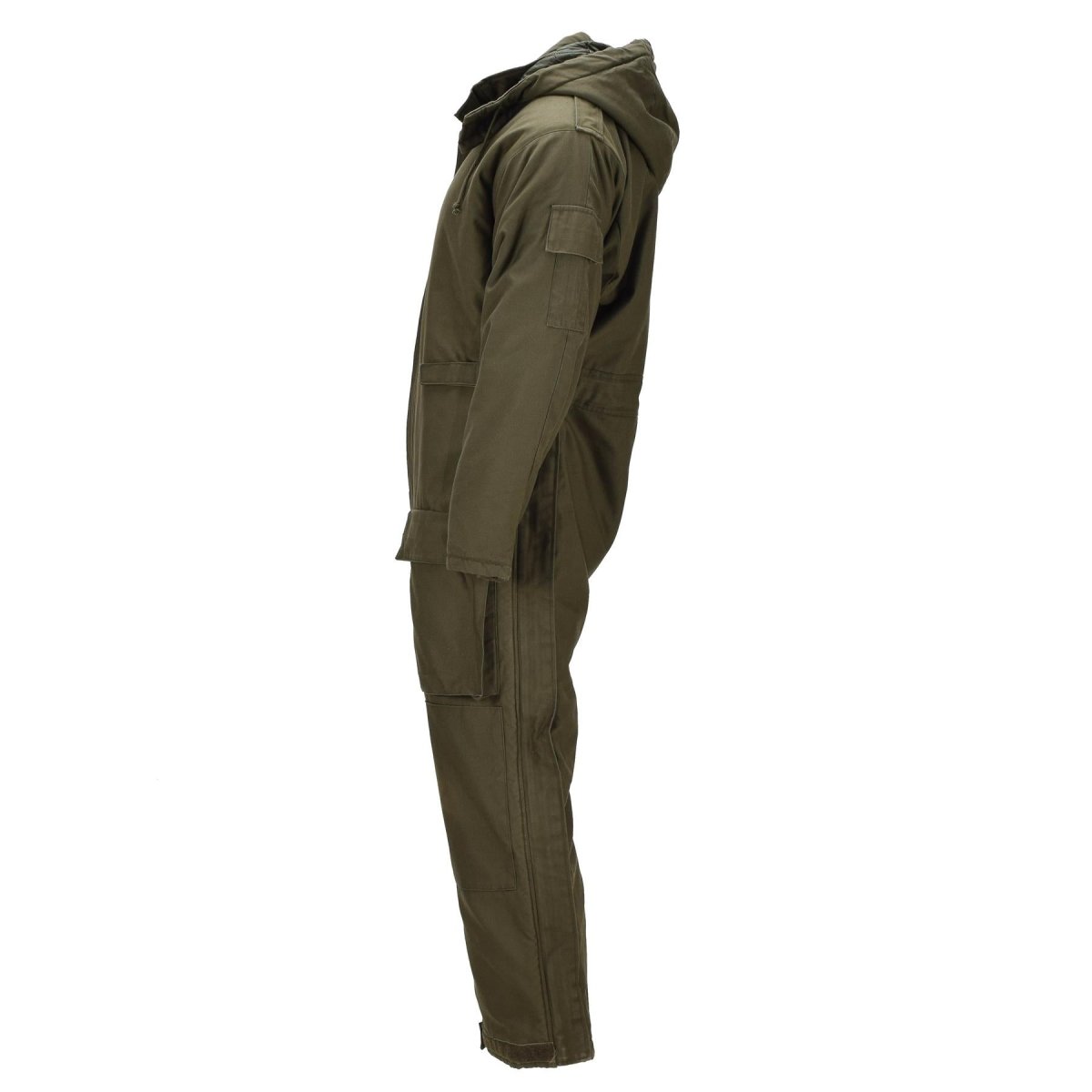Combinaison de char d'origine de l'armée autrichienne, combinaison de mécanicien doublée à capuche, olive