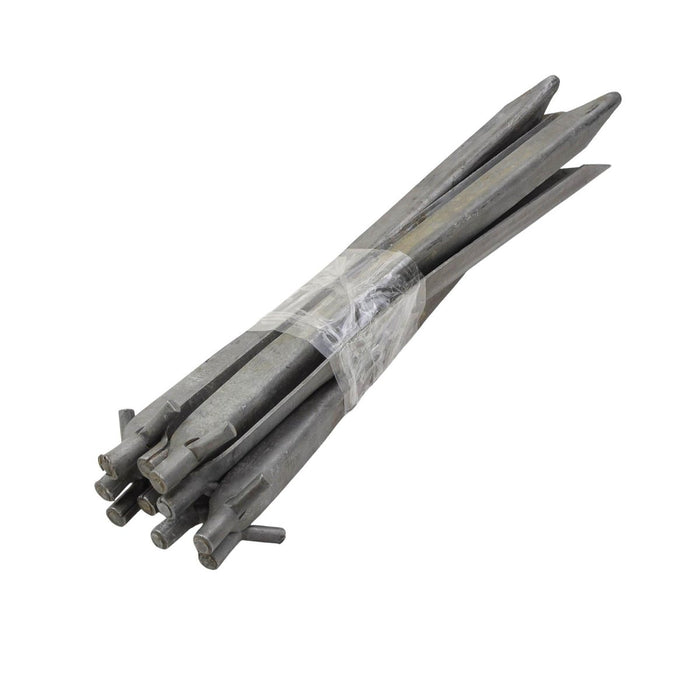 Originele Oostenrijkse Militaire Aluminium Tentharingen Campingharingen 10 Stuks 26 cm - GoMilitar